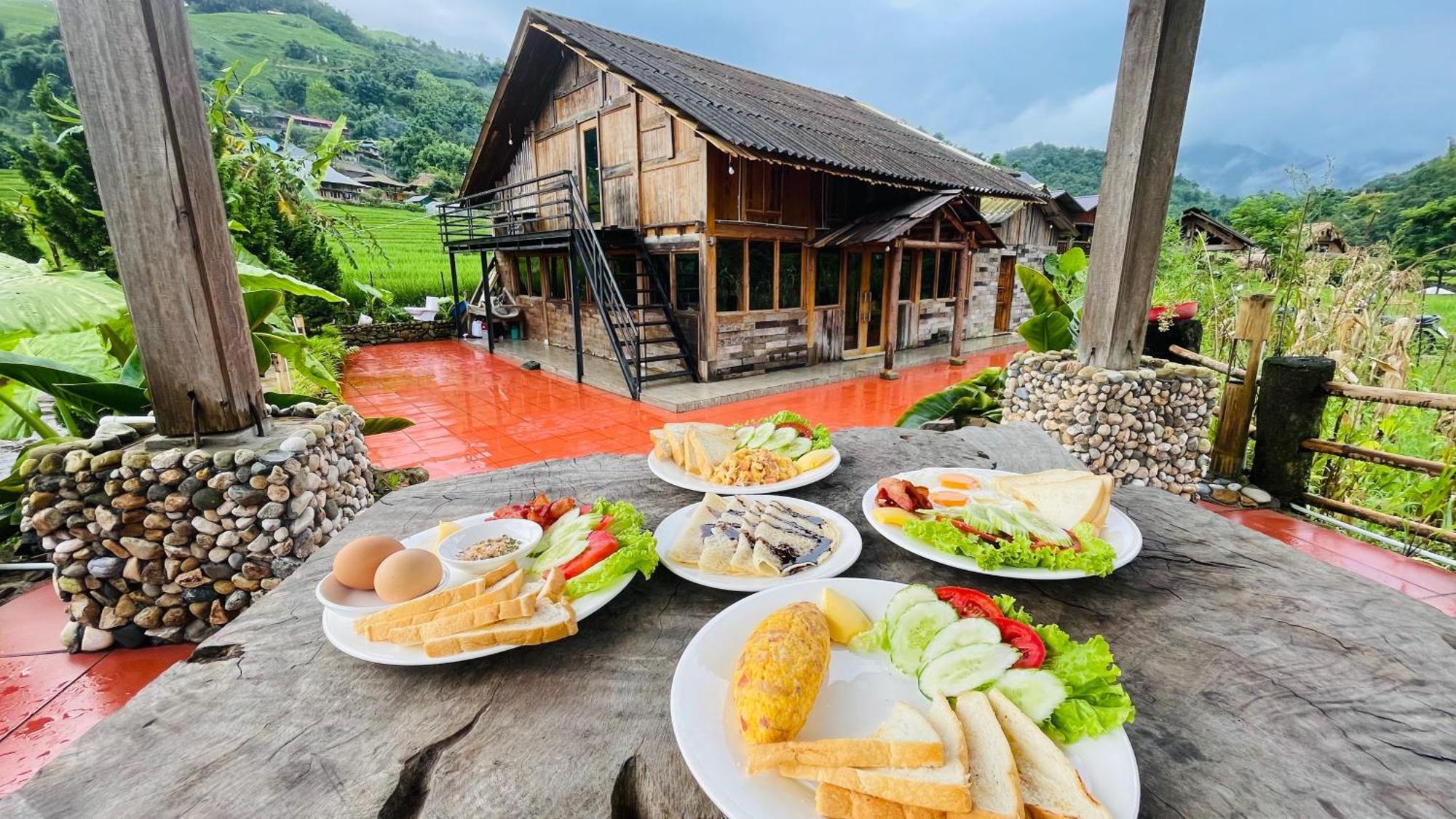 Auberge de jeunesse Eco Rice Fields House à Sa Pa Extérieur photo